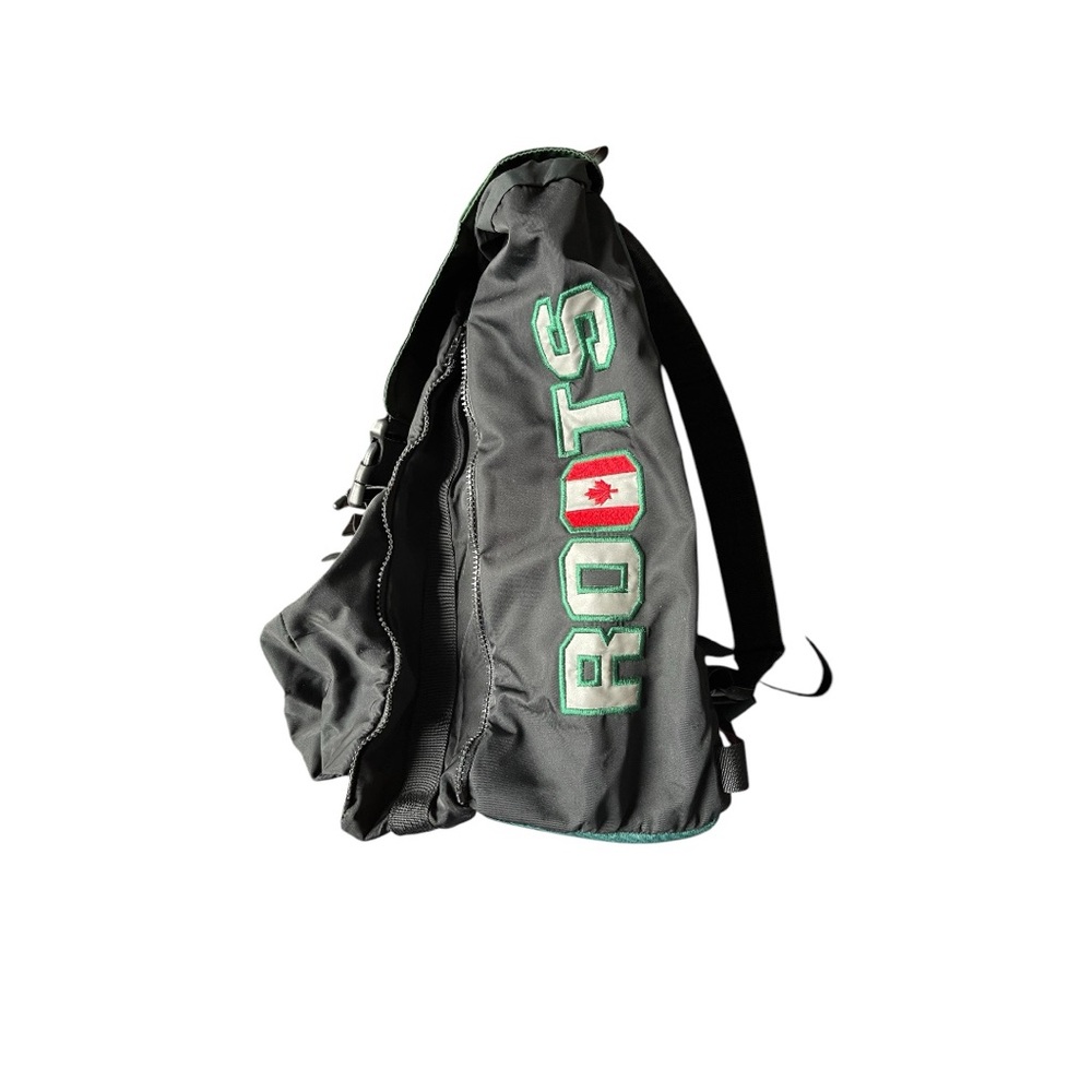 Roots Vintage 90’s Rare Green and Black Backpack